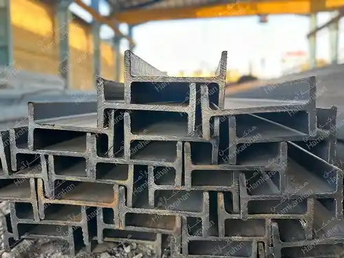 تیرآهن ذوب آهن استاندارد IPE&nbsp;سایز 14 حالت 12 متری وزن 155